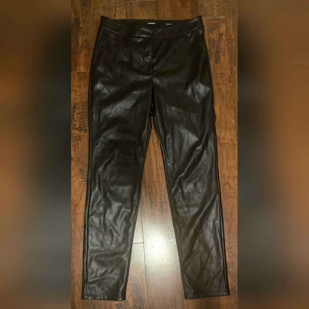 Olsen Mona Slim Faux Leather Pants